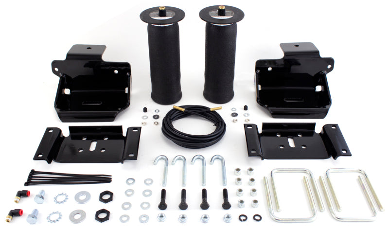 Air Lift Ridecontrol Rear Air Spring Kit - 2000 lb Capacity - Black Powder Coat Brackets - Ford Fullsize Truck 2010-14