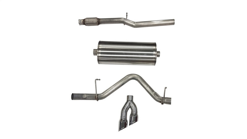 Corsa Sport Cat-Back Exhaust System - 3 in Diameter - 4 in Tip - 5.3 l - GM LS-Series - GM Fullsize Truck 2019-21