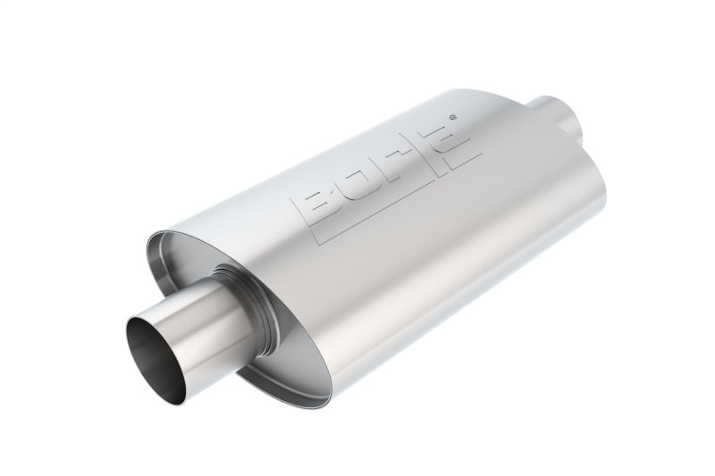 Borla Sportsman XR-1 Oval Muffler - Inlet: 2 1/2" - Outlet: 2 1/2" - Case Dimensions: 12" x 4-1/2" x 7-7/8"