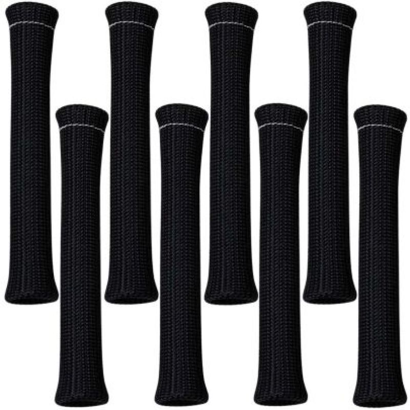 Moroso Spark Plug Boot Protectors - High Temperature - Black (Set of 8)