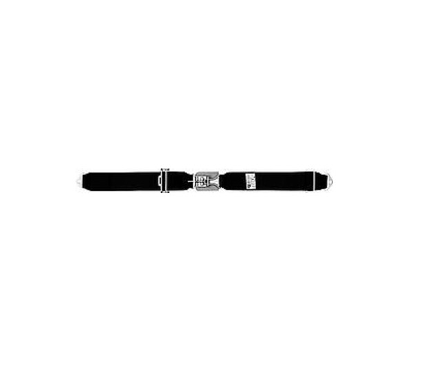 Simpson 5-Point Standard Latch & Link Lap Belt - Pull Down Adjust - 55" Bolt-In - Black