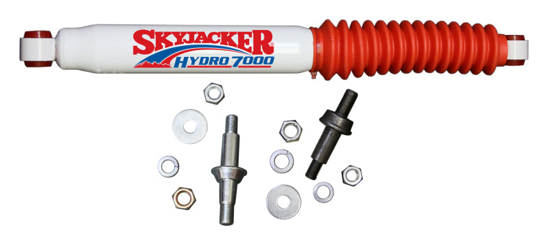 Skyjacker 7000 Series Steering Stabilizer - White Paint - GM Fullsize Truck 1967-87