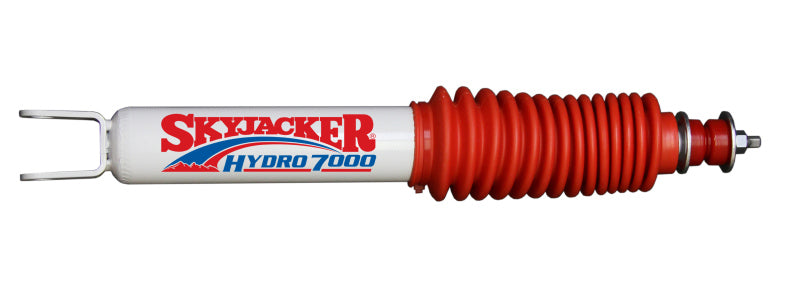 Skyjacker Hydro 7000 Twintube Shock - 10.33 in Compressed / 15.35 in Extended - 2.01 in OD - White Powder Coat