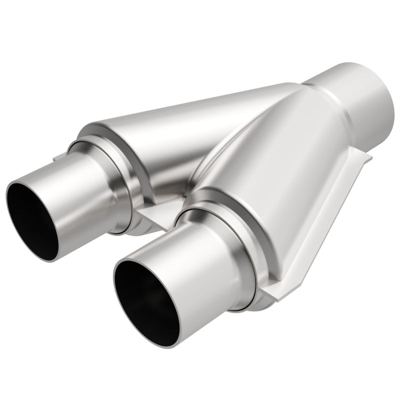 Magnaflow Performance Exhaust 2-1/2" Inlets Exhaust Y-Pipe 3" Outlet Stainless Natural - Universal