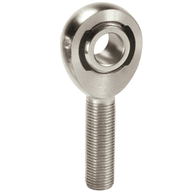 QA1  EM Series Rod End - 1/2" Bore - 1/2-20" RH Male Thread - PTFE/Kevlar Race - Steel - Zinc Oxide