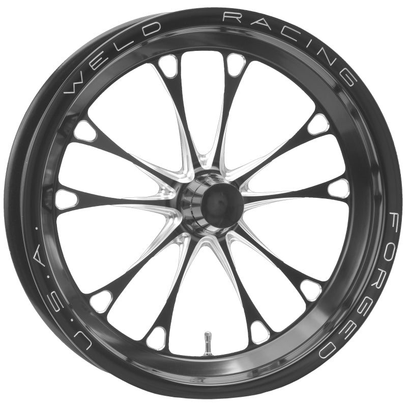 Weld Racing V-Series Frontrunner Wheel - 15 x 3.5" - 1.750" Backspace - Anglia Spindle Mount - Aluminum - Black