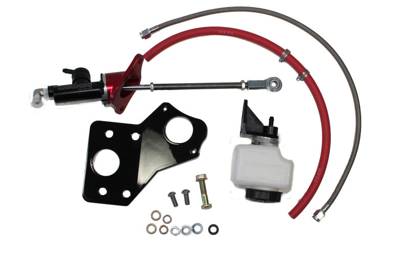 McLeod 1400 Series Hydraulic Throwout Bearing Kit - Bolt-On - Braided Stainless Lines - 3/4 in Master Cylinder - GM F-Body 1970-81