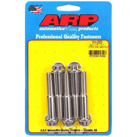 ARP Stainless Steel Bolt Kit - 12 Point (5) 7/16-14 x 2.500