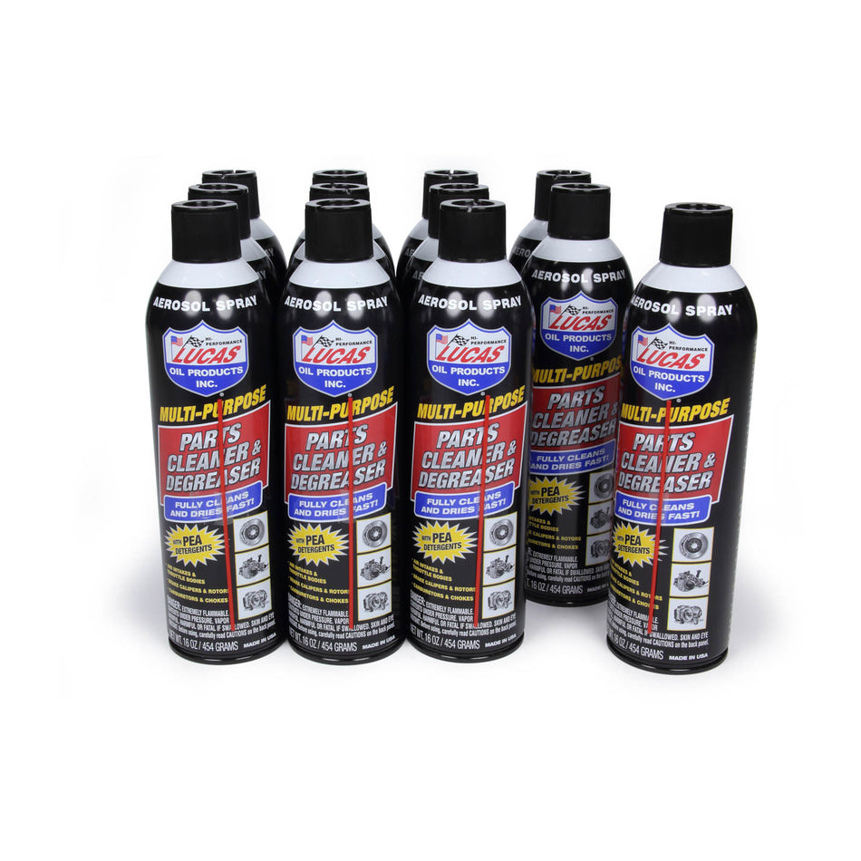 Lucas Parts Cleaner & Degrease r Case 12x16 oz.