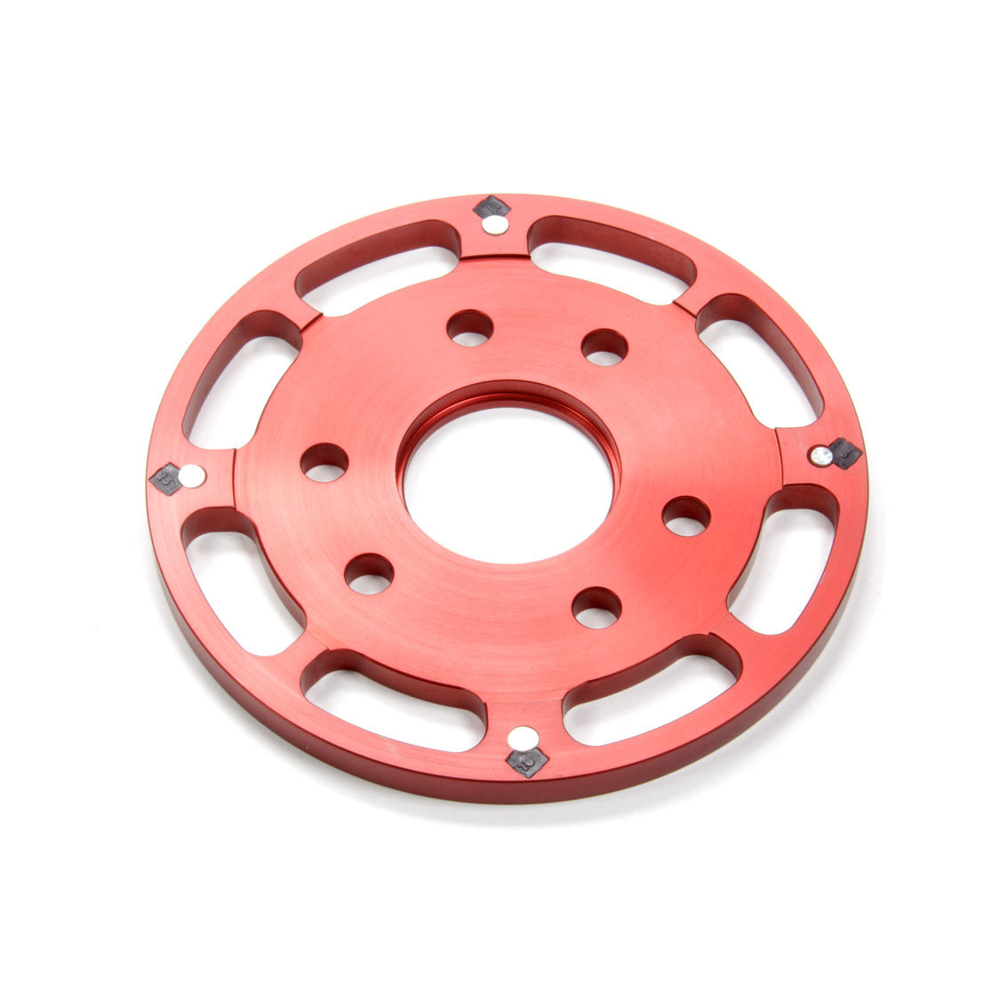 MSD Flying Magnet Crank Trigger Wheel 6.250" Balancer Aluminum Red Anodize - MSD Flying Wheel Crank Trigger Kits