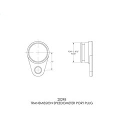 B&M Speedometer Port Plug Tremec & BW T5/T45