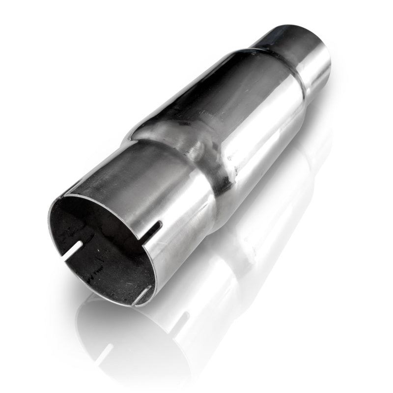 Stainless Works Catalytic Converter - 2-1/2 in Inlet - 2-1/2 in Outlet - 3 in Diameter Case - 9-3/4 in Long - Stainless