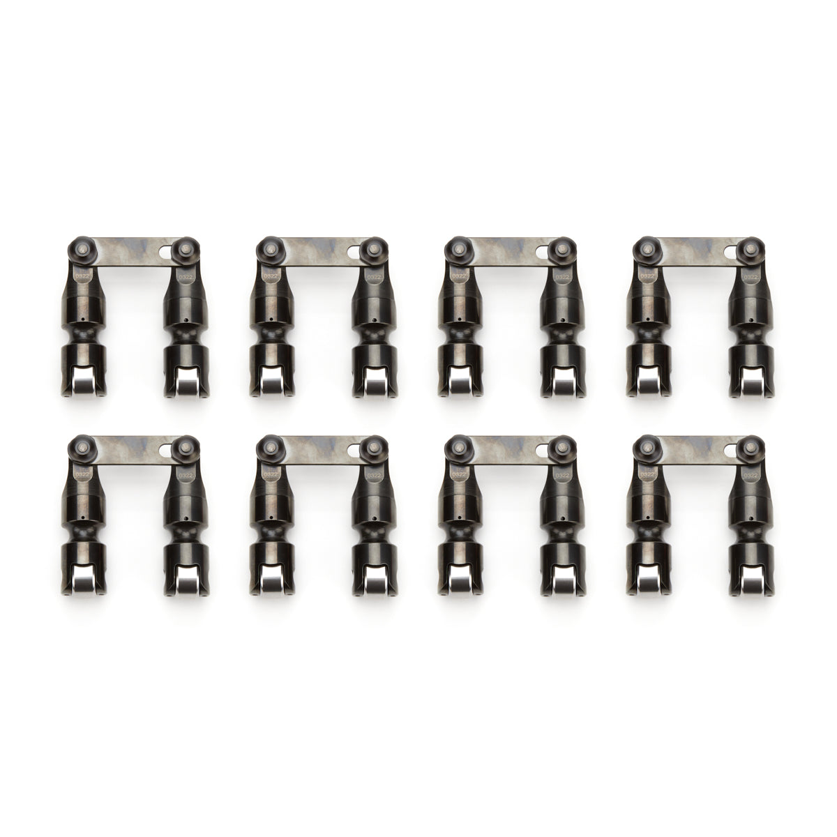 Jesel Pro Tie-Bar Mechanical Roller Lifter - 0.937 in OD - 0.850 in Offset - Link Bar - GM LS-Series (Set of 16)