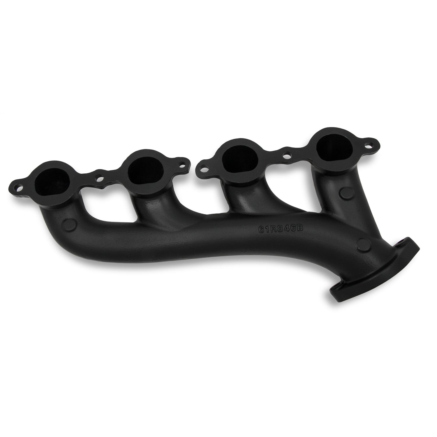 Hooker LS Cast Exhaust Manifold - 2-1/2 in Outlet - Ductile - Black Ceramic - GM LS-Series - Pair
