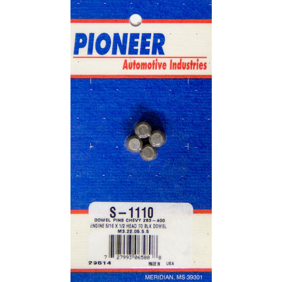 Pioneer SB Chevy Dowel Pin Kit (4)