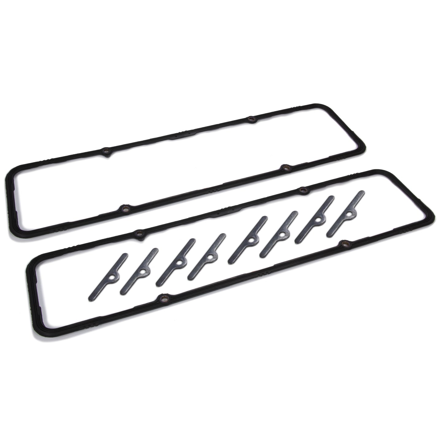Fel-Pro Valve Cover Gasket - 0.190 in Thick - Silicone Rubber - Small Block Chevy - Pair
