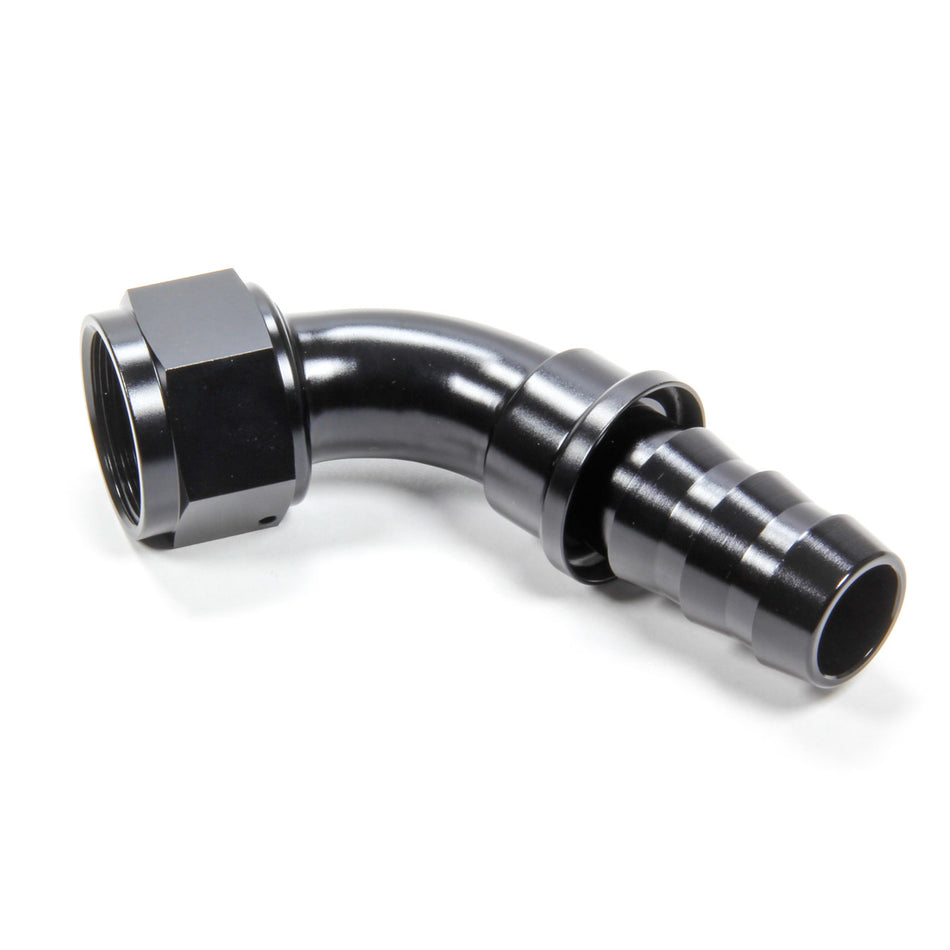 Triple X Race Co. Hose End Fitting 60 Degree 16 AN Hose to 16 AN Female Aluminum - Black Anodize