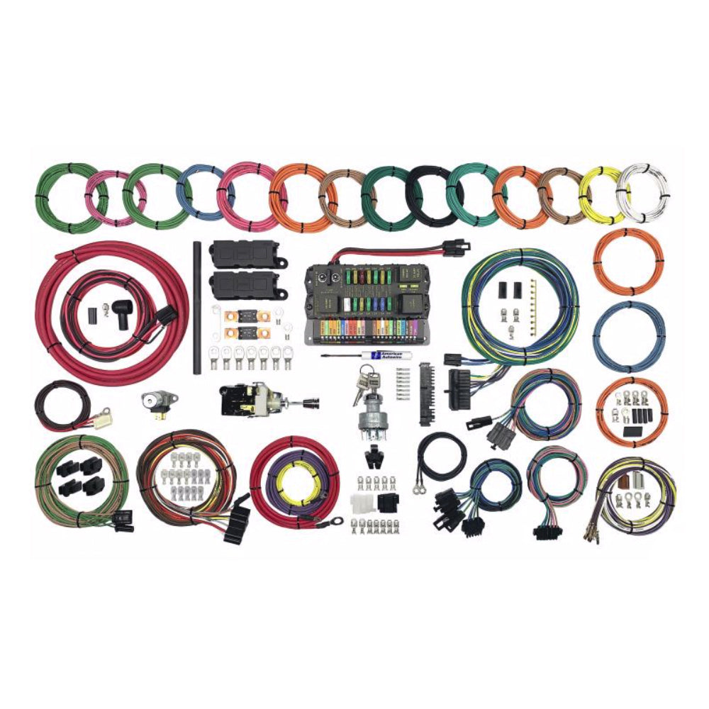American Autowire Highway 22 Plus Car Wiring Harness - Complete - 22 Power Outlets - GM Color Code - Universal