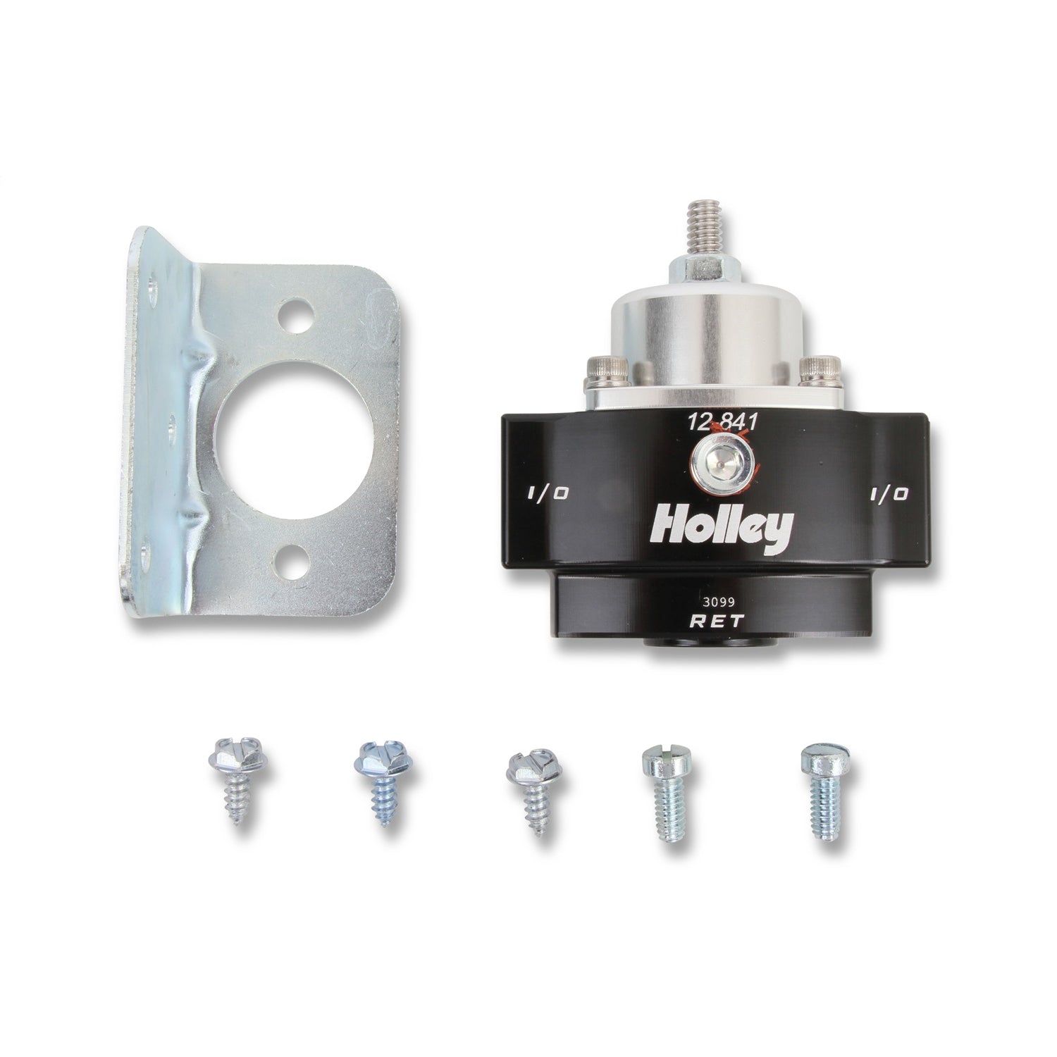 Holley HP Billet 4.5 to 9 psi In-Line Fuel Pressure Regulator - 3/8 in NPT Inlet