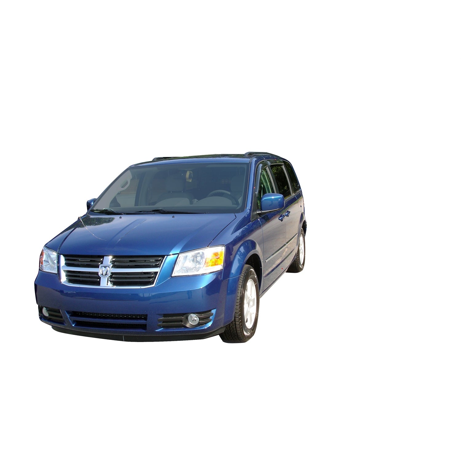 Lund Original Ventvisor Front / Rear Side Window Visor - Stick-On - Dark Smoke - Mopar Mini Van 2008-16