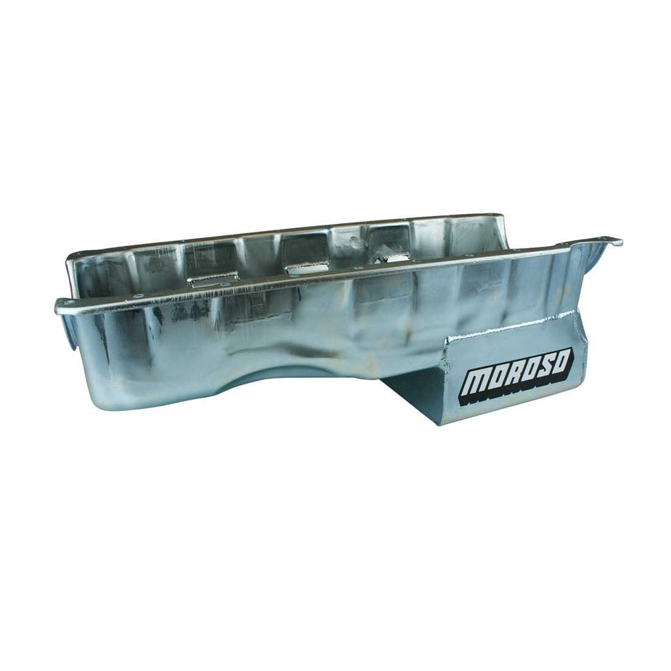 Moroso Fabricated OIl Pan - Rear Sump - 7 Quart - 8 in Deep - Louvered Windage Tray - Big Block Chevy - COPO - Chevy Camaro 2016-21