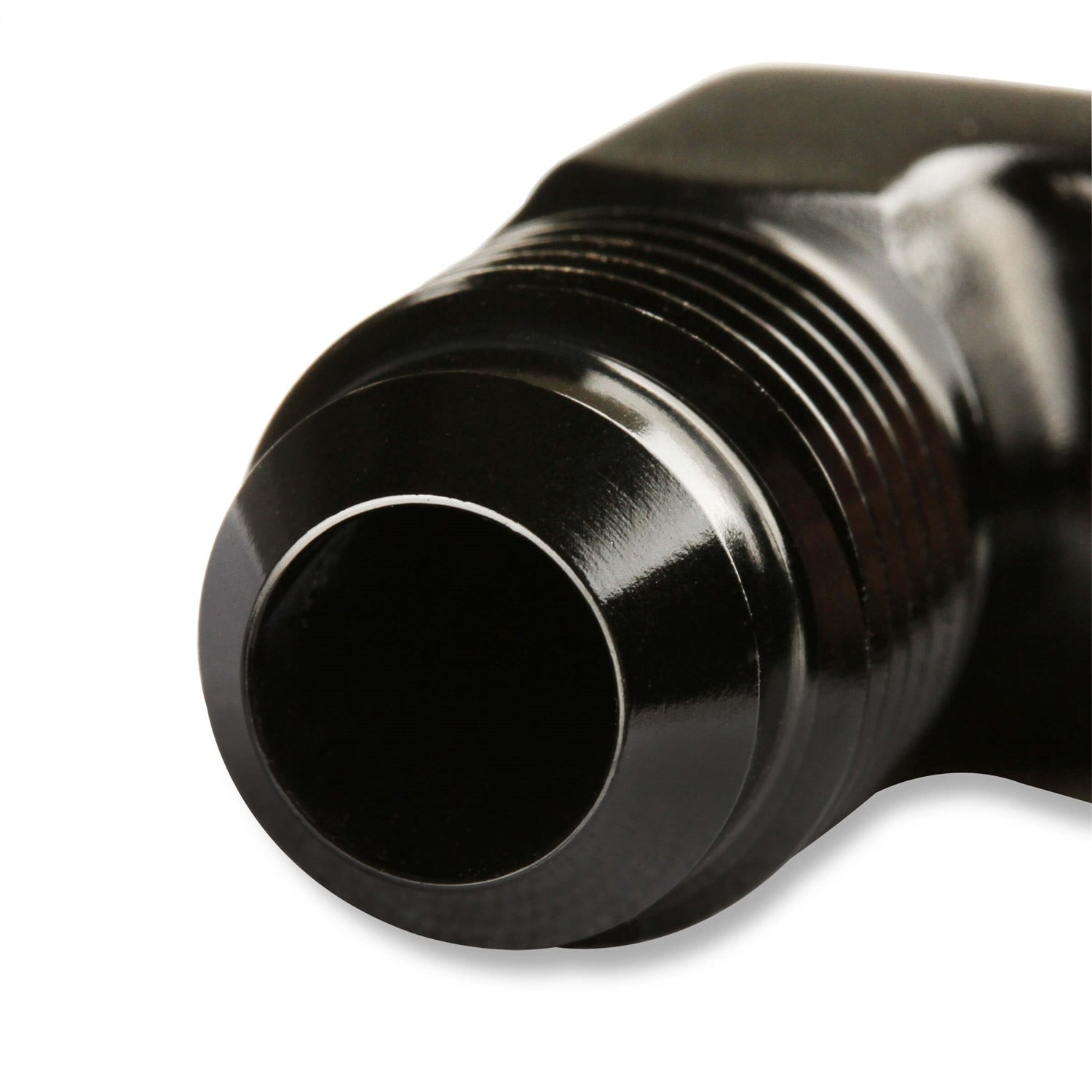 Earl's Products Adapter Fitting 90 Degree 3 AN Male to 1/8" NPT Male Aluminum - Black Anodize