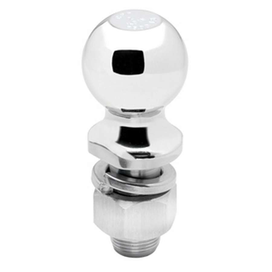 Draw-Tite Hitch Ball - 2" x 1" x 2-1/8" - 6,000 GTW - Weight Carrying: 600, 6000 lbs.(TW/GTW) - Chrome Finish