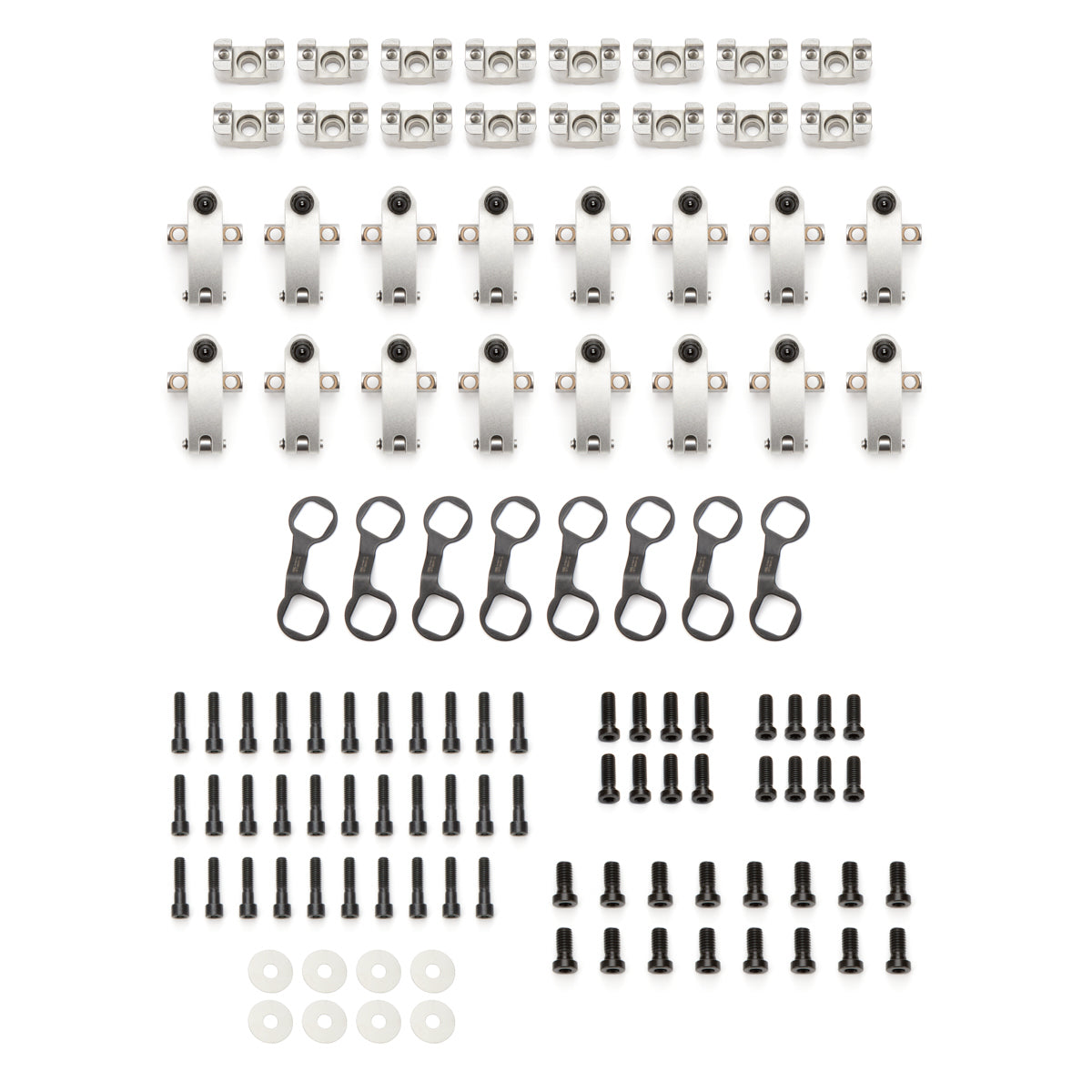 Jesel Sportsman Shaft Mount Roller Rocker Arm - 1.70 Ratio - AFR V2 Heads - Big Block Chevy (Set of 16)