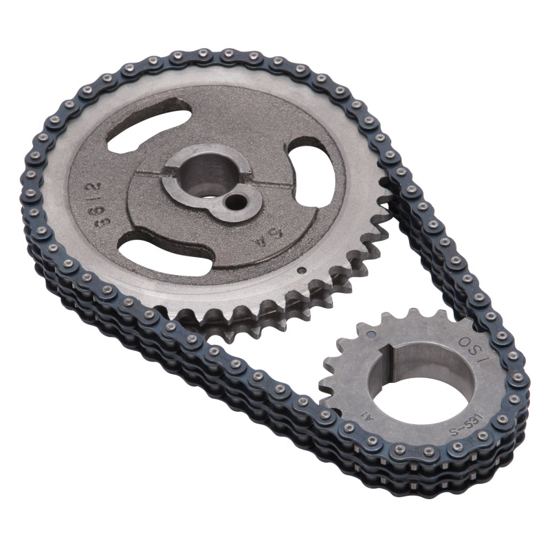 Edelbrock Performer-Link Double Roller Timing Chain Set - Keyway Adjustable - Small Block Ford