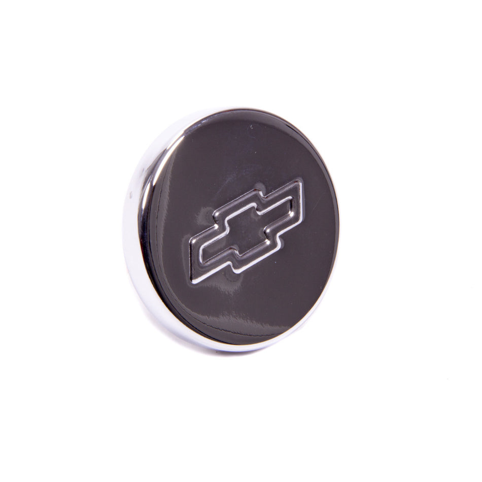 Proform Push-In Oil Filler Cap - Bow Tie Emblem - Chrome