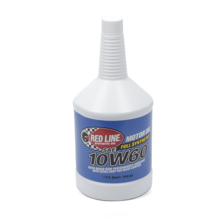 Red Line High Performance High Zinc 10W60 Synthetic Motor Oil - 1 Quart Bottle