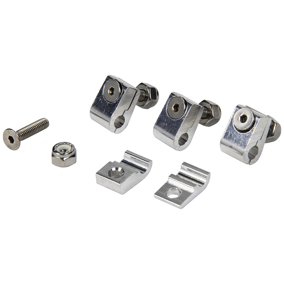 Allstar Performance Universal Aluminum Line Clamps - 3/16" - 4 Pack