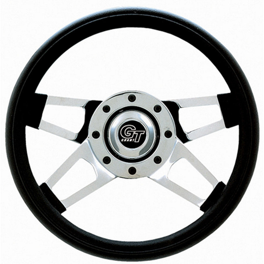 Grant Challenger Series Steering Wheel - 13 1/2" - Black / Chrome