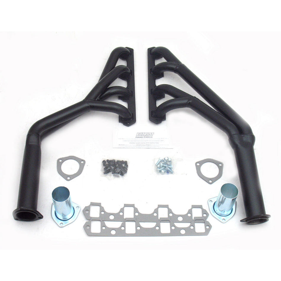 Patriot Exhaust Full Length Headers 1-1/2-1-3/4" Primary 3-1/2" Collector Steel - Natural