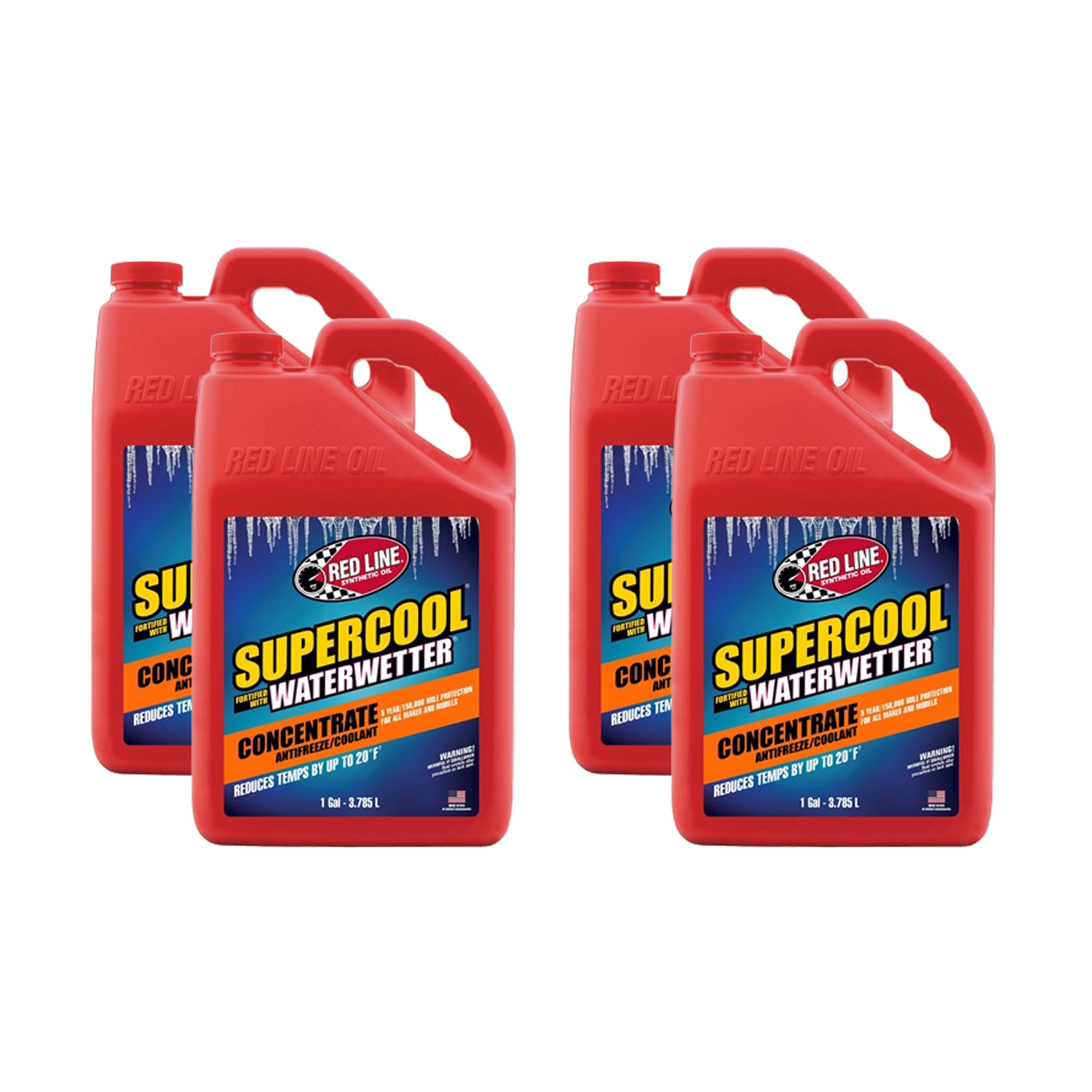 Red Line Supercool Antifreeze/Coolant Additive - WaterWetter - 1 Gal. Jug - (Set of 4)