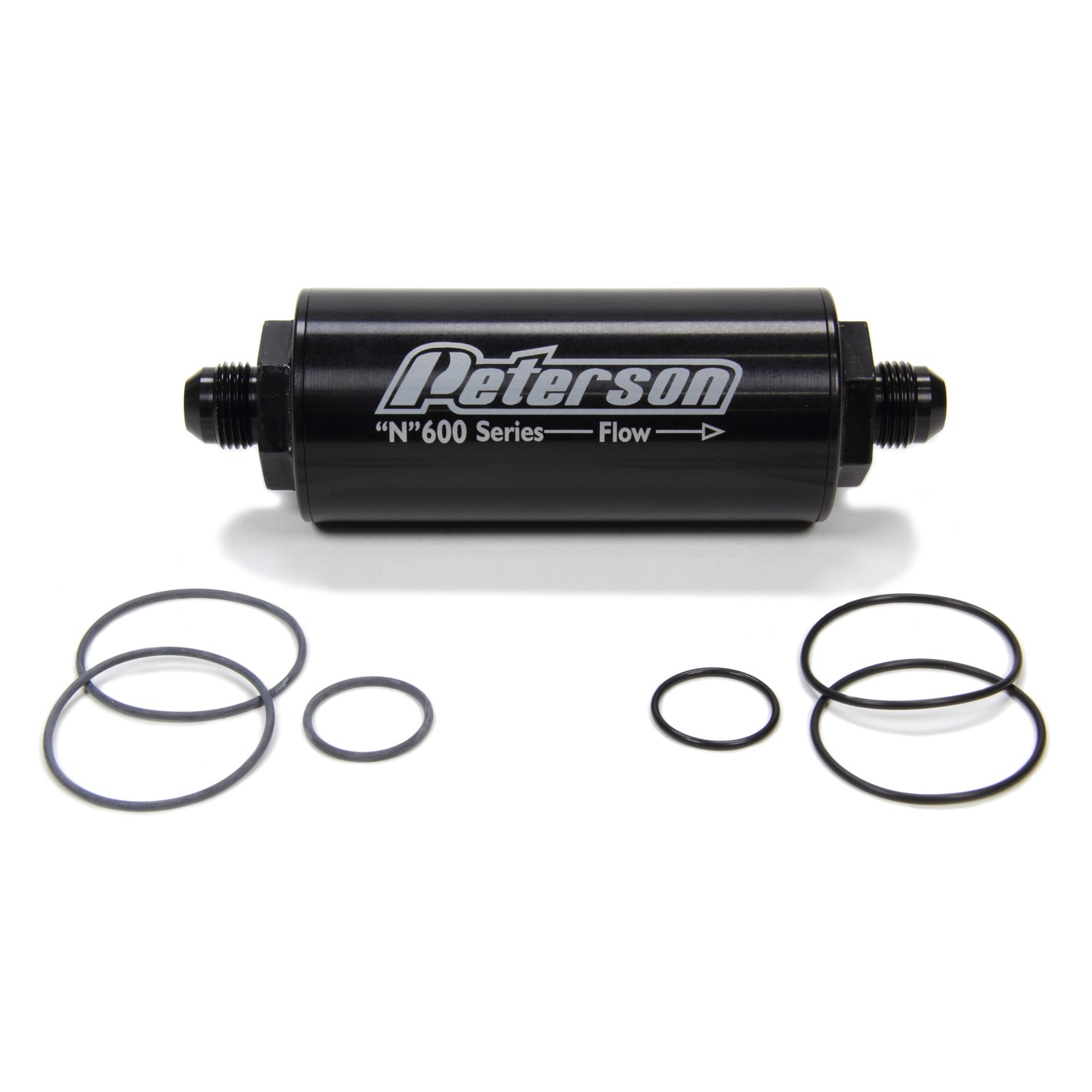 Peterson 600 Series Inline Fuel Filter -60 Micron -08 AN Fittings