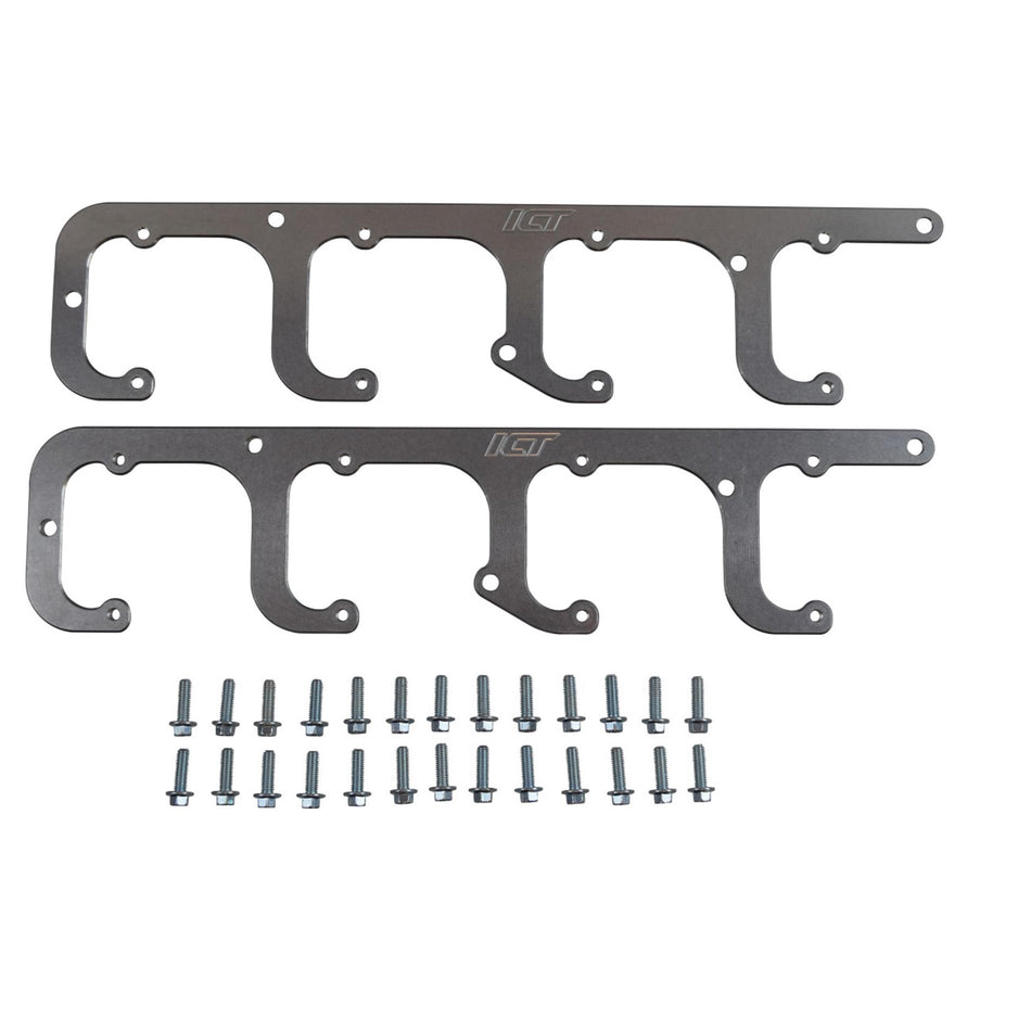 ICT Billet Coil Pack Style Ignition Coil Bracket - Over Valve Cover - Aluminum - GM LS-Series