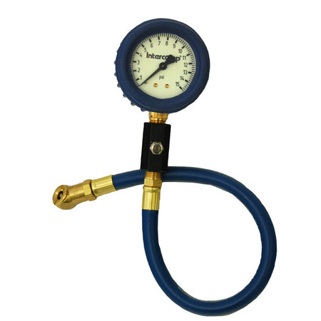 Intercomp Deluxe Glow-In-The-Dark Air Pressure Gauge 2.5" - 0-15 PSI x 1/2 PSI Increments