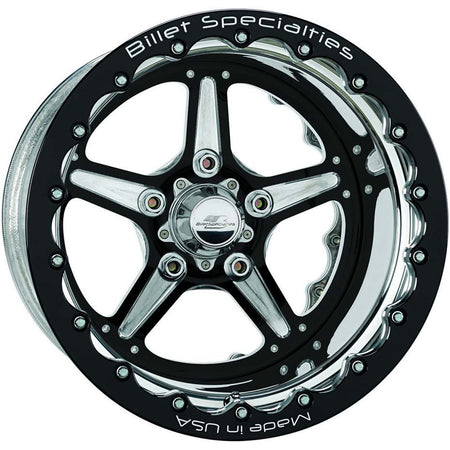 Billet Specialties Street Lite Wheel - Black 15X10 4.5" - Back Spacing