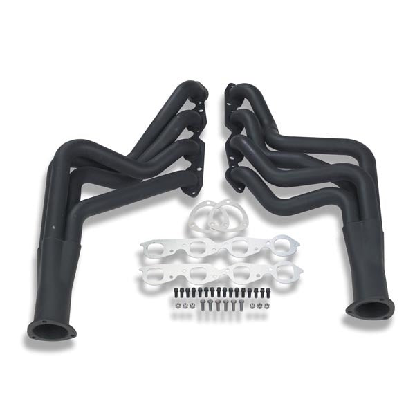 Hooker Competition Headers - 2 in Primary - 3.5 in Collector - Black Paint - Big Block Chevy - GM A-Body / B-Body / F-Body 1964-74 - Pair