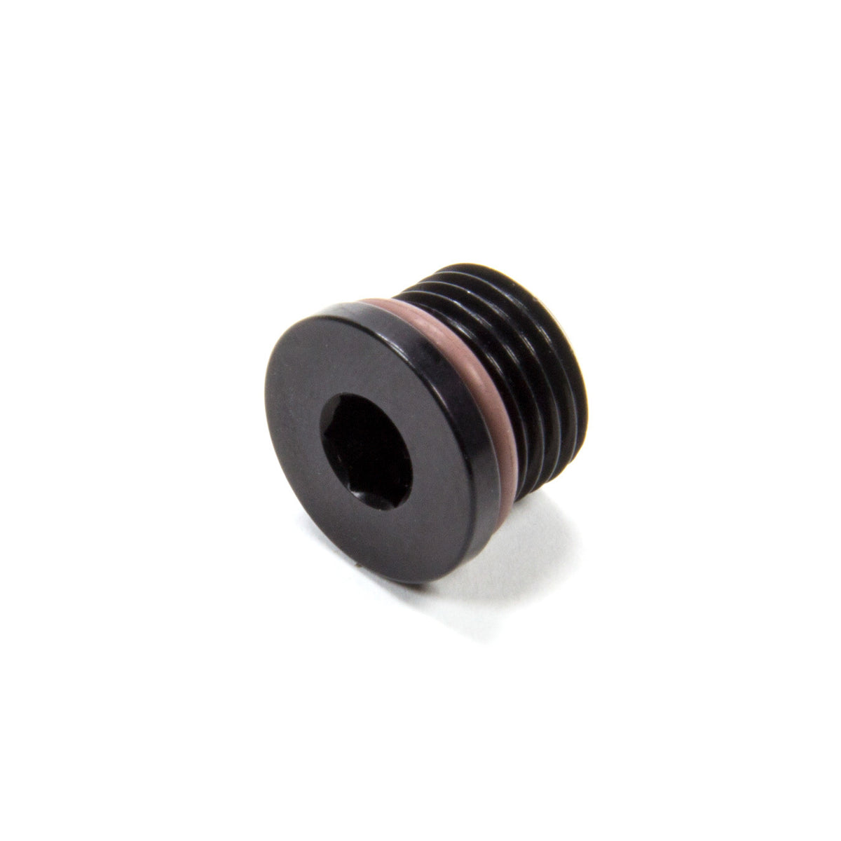 XRP Plug Fitting 6 AN Male O-Ring Allen Head Black Anodize - Each