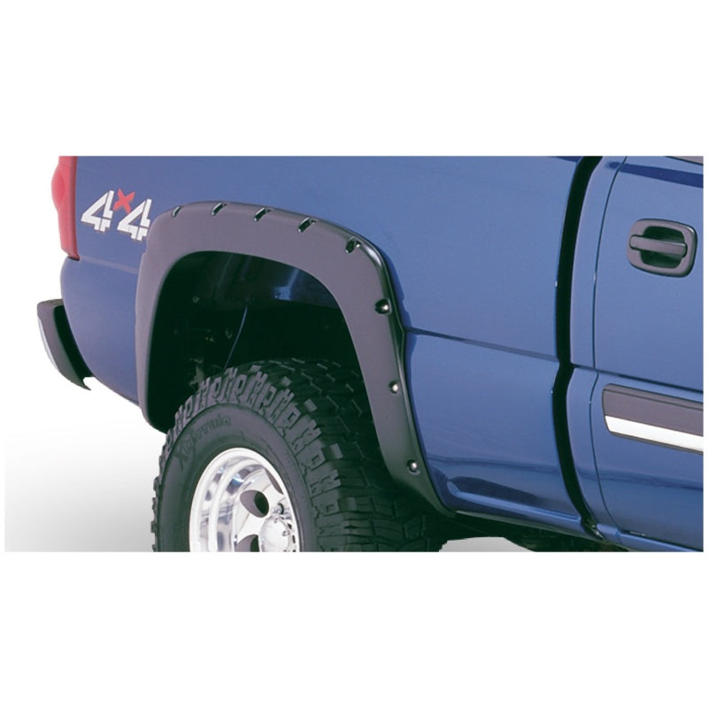 Bushwacker Pocket Style Front / Rear Fender Flare - 2 in Wide - Black - GM Fullsize Truck 2003-07