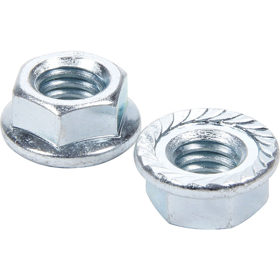 Allstar Performance Serrated Flange Nuts - 3/8"-16 - 10 Pack