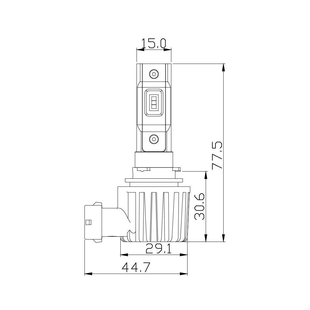 Arc Lighting Concept Series LED Light Bulb - H11/H8/H9 - White - (Pair)