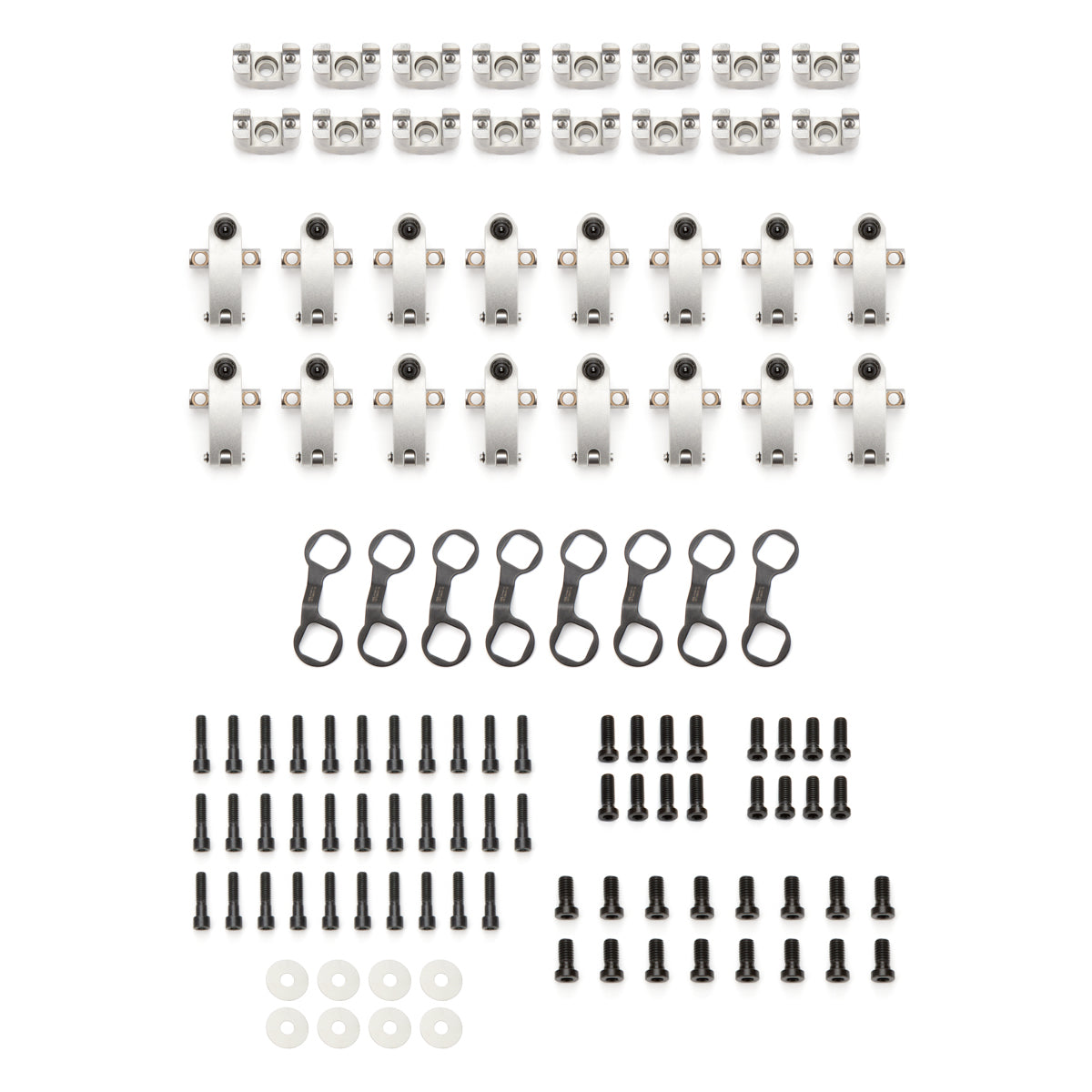 Jesel Sportsman Shaft Mount Full Roller Rocker Arm - 1.70 Ratio - Brodix Heads - Big Block Chevy - Set of 16 KSS-097070