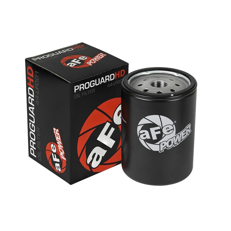 aFe Power Pro Guard D2 Oil Filter - Canister - Screw-On - Steel - Black - GM Duramax