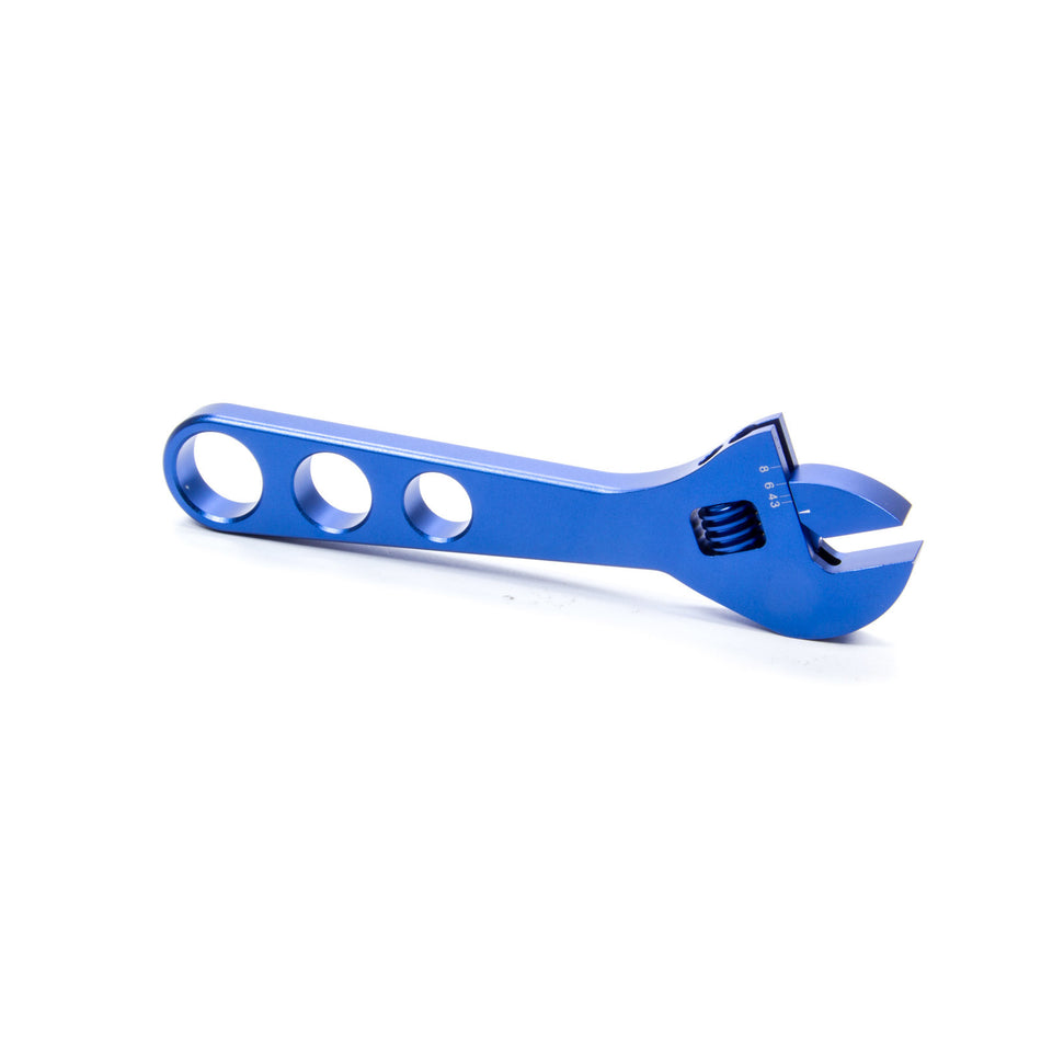 Proform Single End Adjustable AN Wrench - 3 AN to 8 AN - Billet Aluminum - Blue Anodized