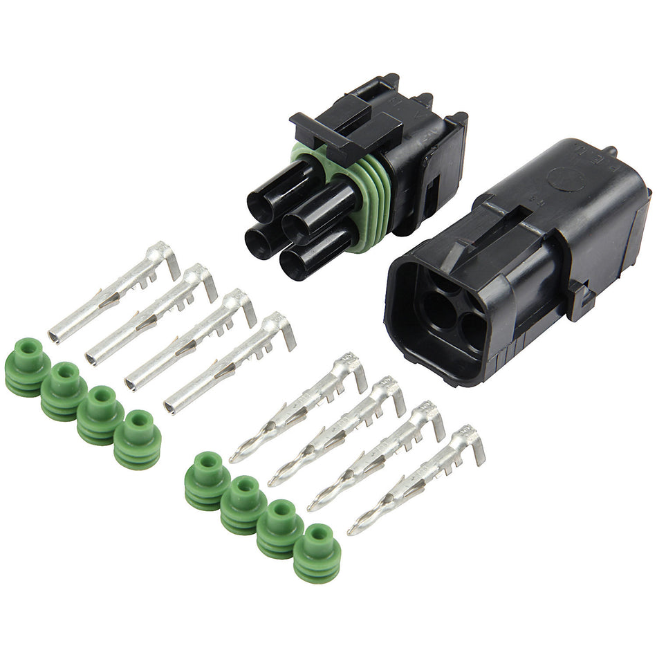 Allstar Performance Weather Pack 4-Wire Square Connector Kit