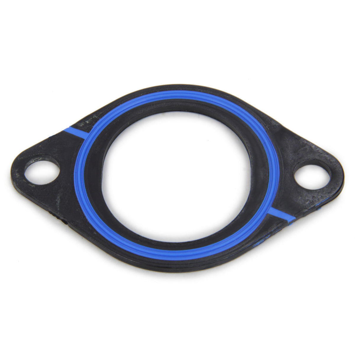 Fel-Pro Water Outlet (Thermostat) Gasket - SB Chevy - 1/8" Plastic, Molded Rubber