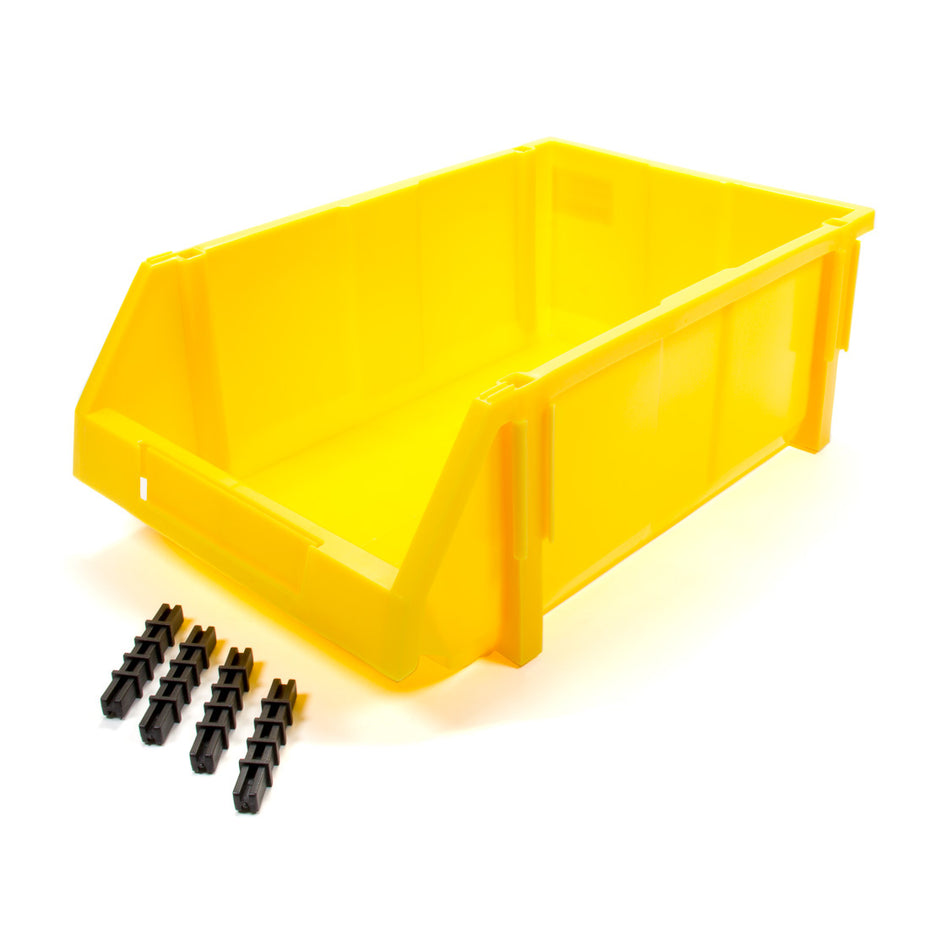 Triple X Race Co. 17.75 x 11.5 x 6.75 Storage Bin Plastic - Yellow